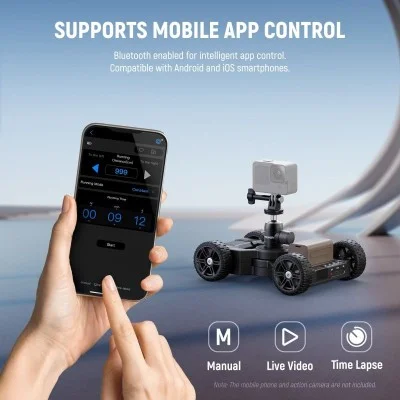 neewer dl400  electric motorized video dolly _ black